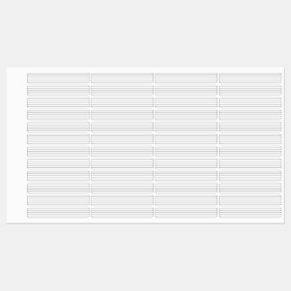 Étiquettes portées de notes de musique, minimaliste