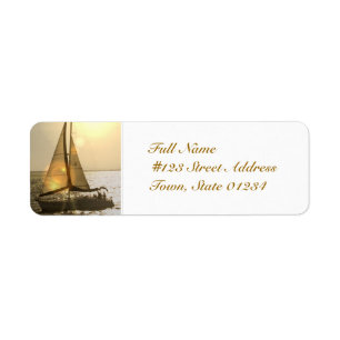Étiquettes postales de navigation de crépuscule