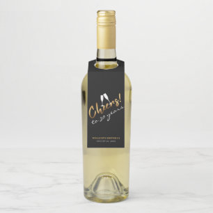 Étiquettes Pour Bouteilles À 30 Ans Chic Or Noir Anniversaire Adulte