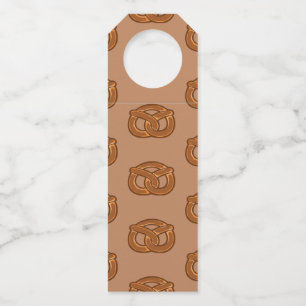 Étiquettes Pour Bouteilles Amoureux des bretzels salés Forme de boucle pour l