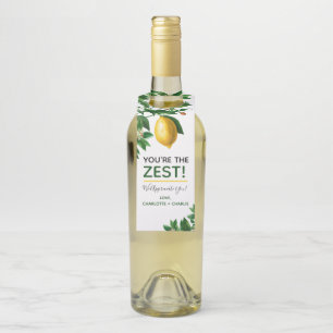 Étiquettes Pour Bouteilles Appréciation de l'amitié Vous êtes la faveur de Ze