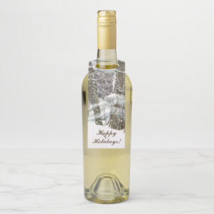 Étiquettes Pour Bouteilles Aquarelle d'hiver