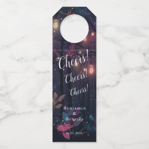 Étiquettes Pour Bouteilles Art floral personnalisé Fantaisie en spray