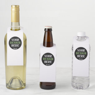 Étiquettes Pour Bouteilles baiser personnalisé, unique, élégant et minimalist