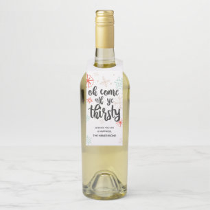 Étiquettes Pour Bouteilles Balise de bouteille de Noël pour soif