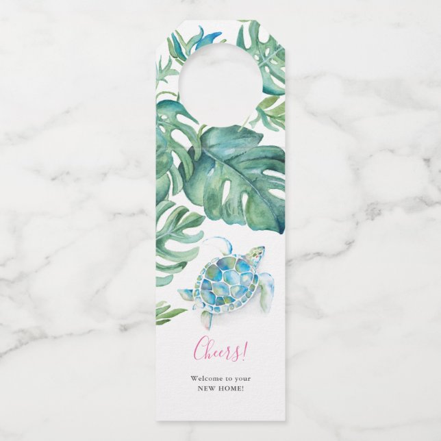 Étiquettes Pour Bouteilles Balise Félicitations pour votre nouvelle maison Vi (Devant)