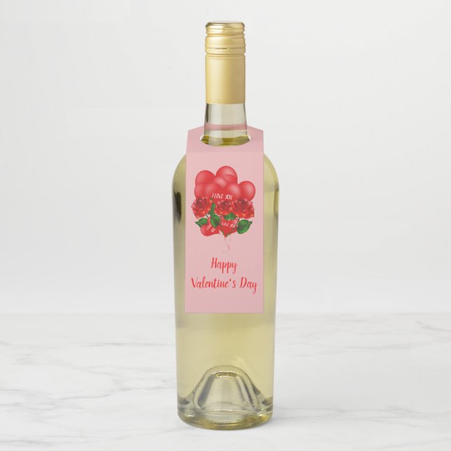 Étiquettes Pour Bouteilles Balise Valentine's Bottle Hanger (Sur bouteille)