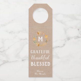 Étiquettes Pour Bouteilles Balises Grateful Bottle