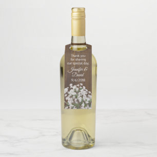 Étiquettes Pour Bouteilles Bébés Respirer Rustique Mariage bouteille Favorise