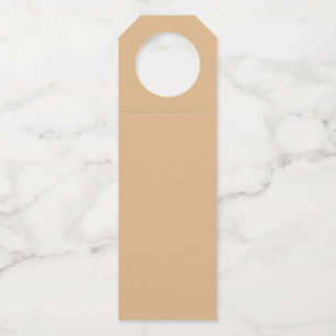 Étiquettes Pour Bouteilles Bois de chauffage (couleur solide) 