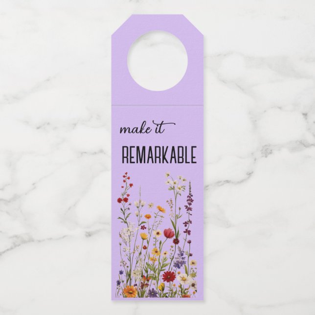 Étiquettes Pour Bouteilles Bottle Hanger Tags (Devant)