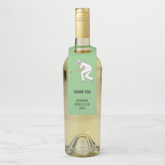 Étiquettes Pour Bouteilles Boules sur gazon (Sur bouteille)