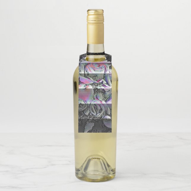 Étiquettes Pour Bouteilles Bouquet Techno  (Sur bouteille)