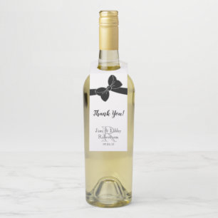 ÉTIQUETTES POUR BOUTEILLES BOUTEILLE CHIC HANGER_THANK VOUS MONOGRAMME ET NOM