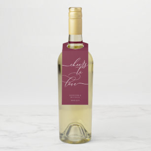Étiquettes Pour Bouteilles Célébration de fête de signature d'amour BOURGOGNE