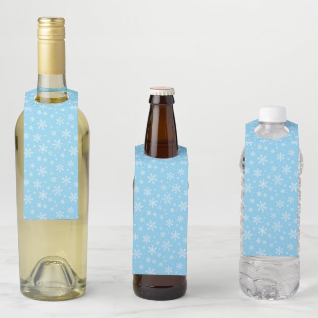 Étiquettes Pour Bouteilles Chanson de la Neige (En situation)