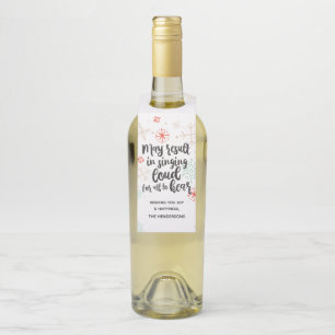 Étiquettes Pour Bouteilles Chanter fort pour tous pour entendre la marque de