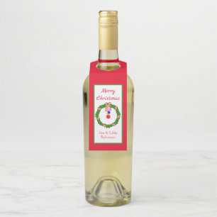 ÉTIQUETTES POUR BOUTEILLES CHIC MERRY CHRISTMAS