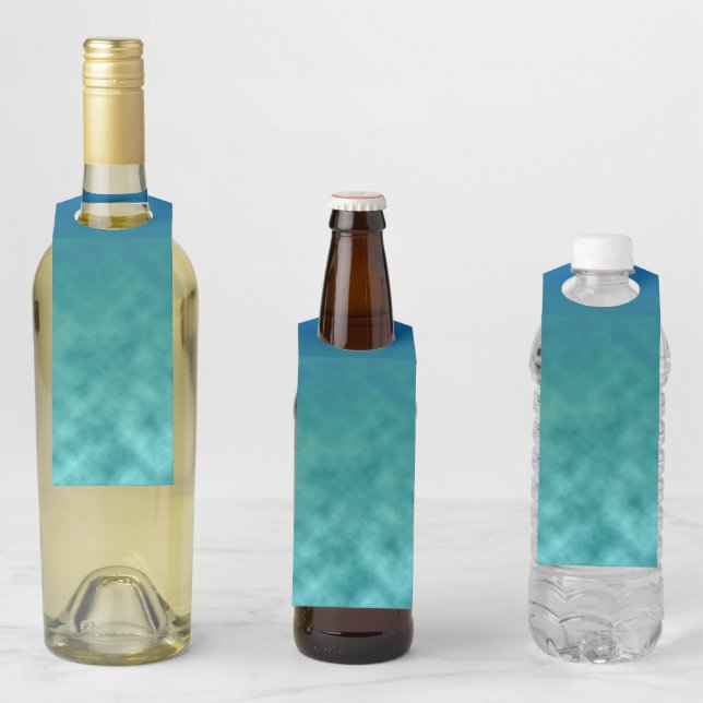 Étiquettes Pour Bouteilles Ciel Usé par la Marée (En situation)