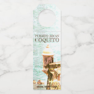 Étiquettes Pour Bouteilles Classique d'EL Morro de Coquito de Porto Rico