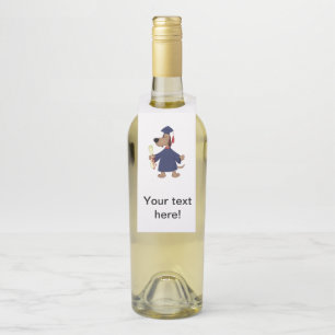 Étiquettes Pour Bouteilles Clipart de graduation de chien