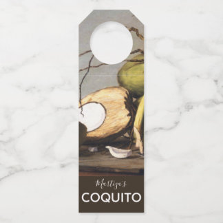 Étiquettes Pour Bouteilles Coquito personnalisé Coco Classique