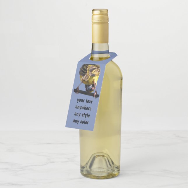 Étiquettes Pour Bouteilles Coup d'oeil mignon une birdie de huer (Incliné)