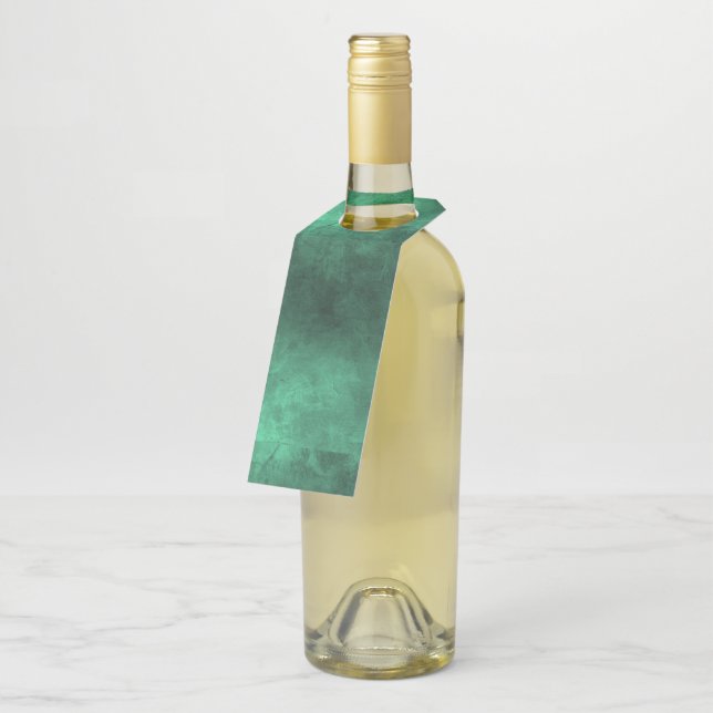 Étiquettes Pour Bouteilles Dark Grunge - Vert (Incliné)