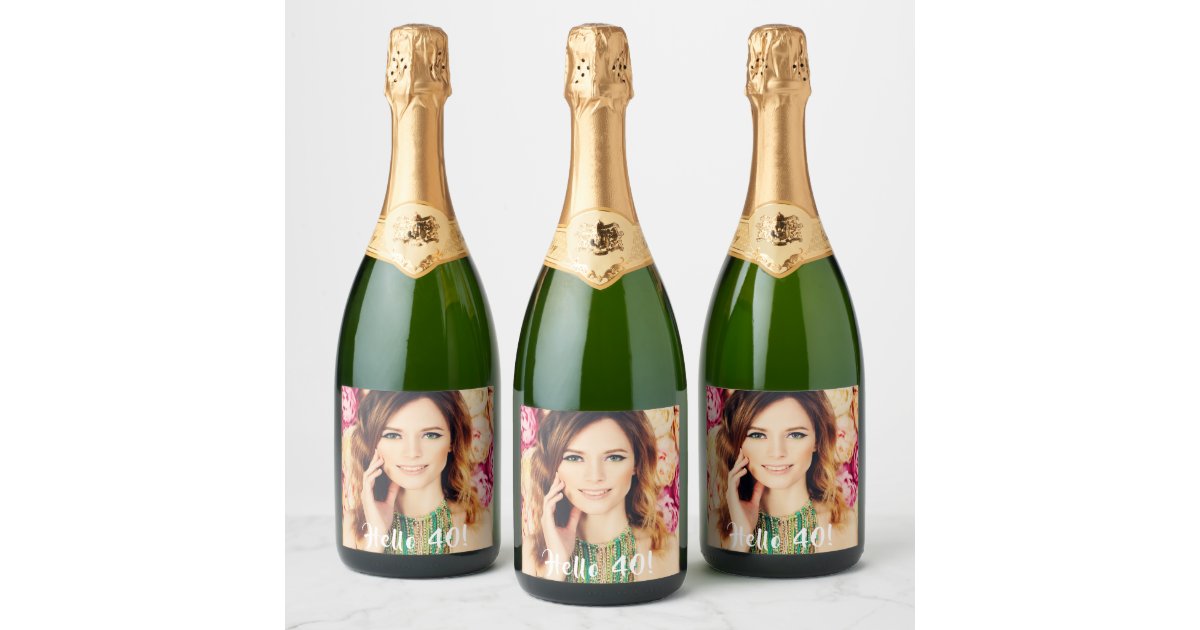 Etiquettes Pour Bouteilles De Champagne 40eme Anniversaire Photo Personnalisable Zazzle Fr Etiquettes Pour Bouteilles De Champagne 40eme Anniversaire Photo Personnalisable Zazzle Fr