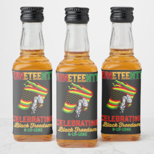 Étiquettes Pour Bouteilles De Liqueur 19e juin célébrant la liberté noire 6 19 1865
