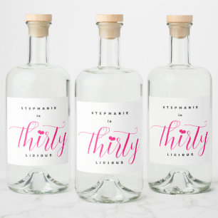 Étiquettes Pour Bouteilles De Liqueur 30ème Anniversaire fête Trente Trente Trente Tête