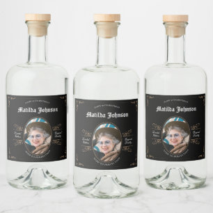 Étiquettes Pour Bouteilles De Liqueur 90e anniversaire de la perfection Vintage classiqu