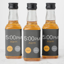 Alarme de travail sur la bouteille de liquide mini