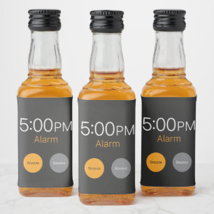 Étiquettes Pour Bouteilles De Liqueur Alarme de travail sur la bouteille de liquide mini
