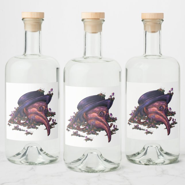 Étiquettes Pour Bouteilles De Liqueur Alchimie de la désintégration (Bouteilles)
