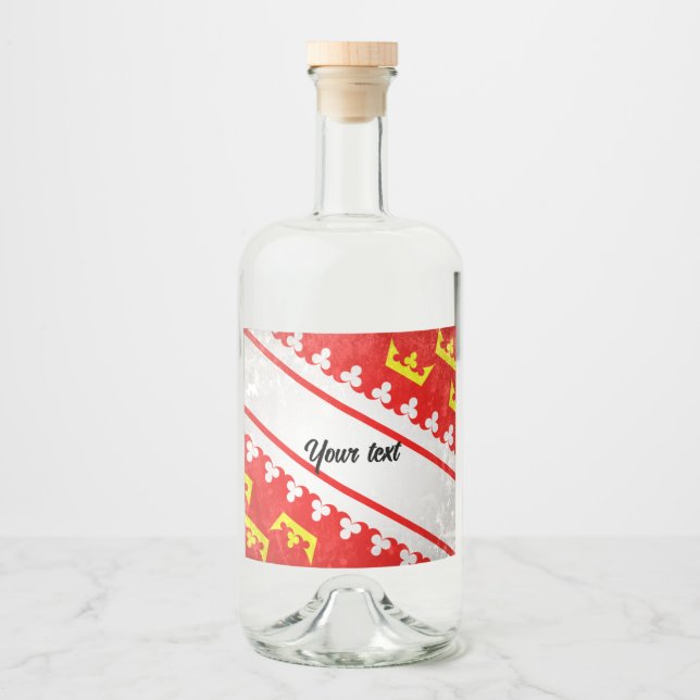 Étiquettes Pour Bouteilles De Liqueur Alsace (Devant)