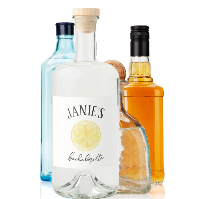 Étiquettes Pour Bouteilles De Liqueur Amalfi Coast Bachelorte | Citron (Créateur téléchargé)