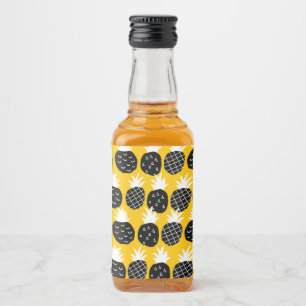 Étiquettes Pour Bouteilles De Liqueur Ananas noir