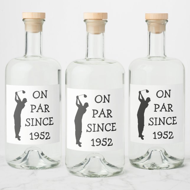 Étiquettes Pour Bouteilles De Liqueur Anniversaire Golfer Funny 70e heureux papa Par (Bouteilles)
