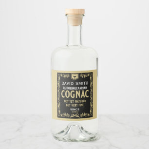 Étiquettes Pour Bouteilles De Liqueur Anniversaire Quinquagénaire de Brandy Lover
