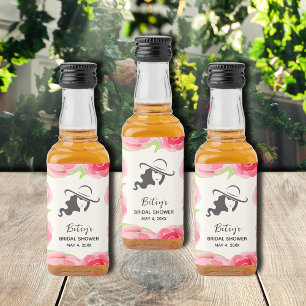 Étiquettes Pour Bouteilles De Liqueur Aquarelle Floral Derby Fête des mariées favorise M