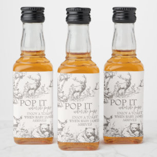Étiquettes Pour Bouteilles De Liqueur Baby shower de Merci des animaux des bois