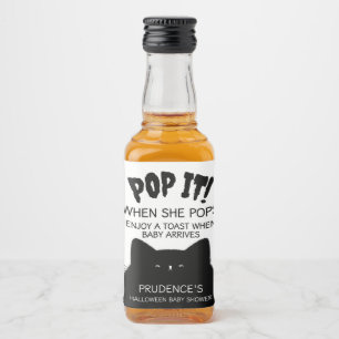 Étiquettes Pour Bouteilles De Liqueur Baby shower d'Halloween de Little Boo
