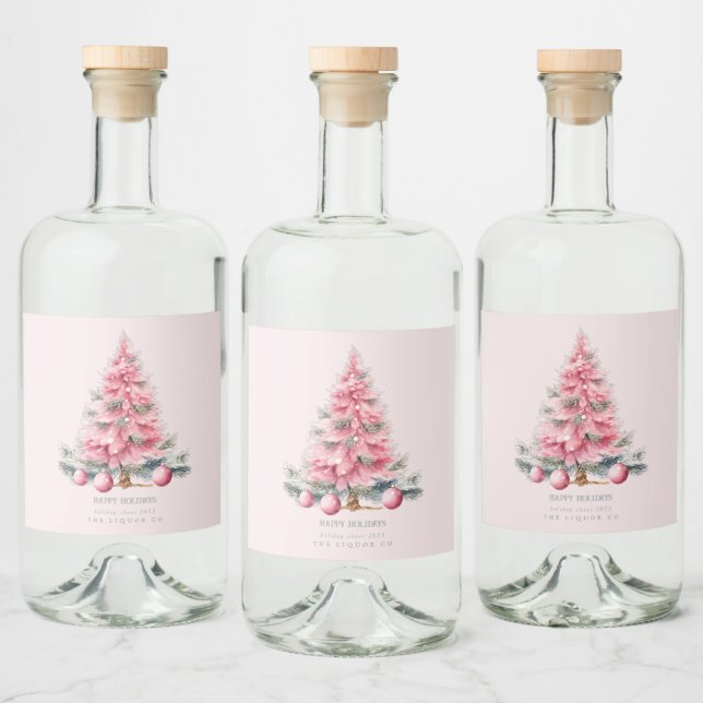 Étiquettes Pour Bouteilles De Liqueur Baubles de l'arbre de Noël (Bouteilles)