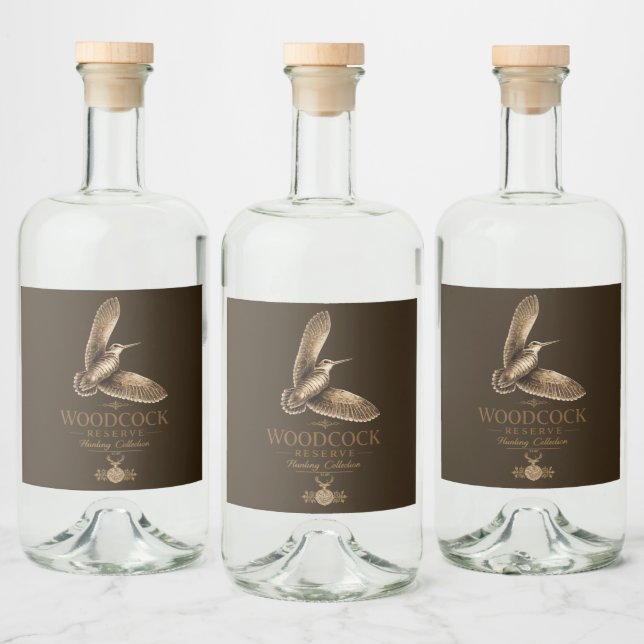 Étiquettes Pour Bouteilles De Liqueur Bécasse  (Bouteilles)