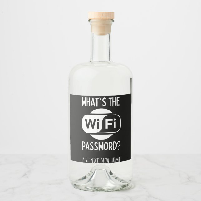 Étiquettes Pour Bouteilles De Liqueur belle nouvelle maison (Devant)