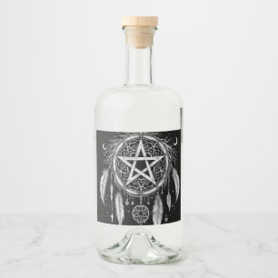 Étiquettes Pour Bouteilles De Liqueur Bénissez votre lune d'eau- Bouteille de vin en ver