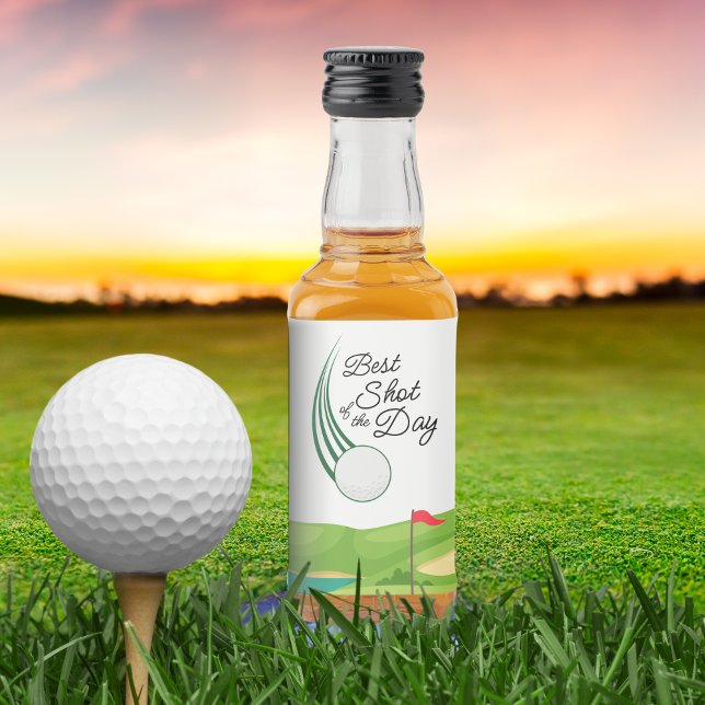 Étiquettes Pour Bouteilles De Liqueur Best Shot of the Day Golf Favor (Best shot of the day miniature liquor label golf favor decoration
)