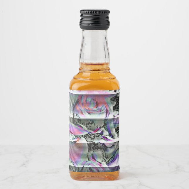 Étiquettes Pour Bouteilles De Liqueur Bouquet Techno    (Devant)
