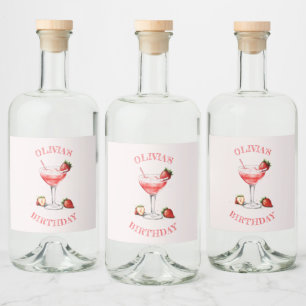 Étiquettes Pour Bouteilles De Liqueur Bouteille Liquor Personnalisée Conception de Cockt